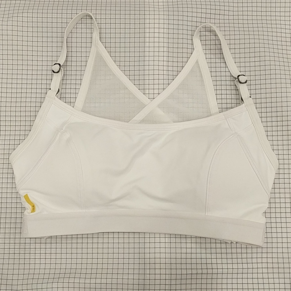 Lole White Sports Bra with Mesh Back